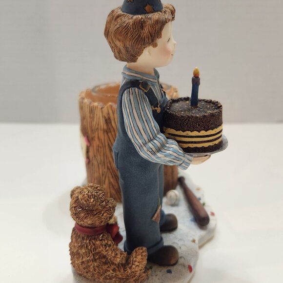 Lang "Birthday Boy" Figural Candle Holder figurine by Sherri Buck Baldwin - Picture 4 of 8